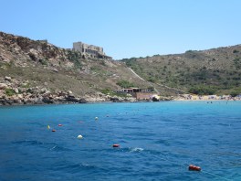 Swimming area in Tuftieha Bay